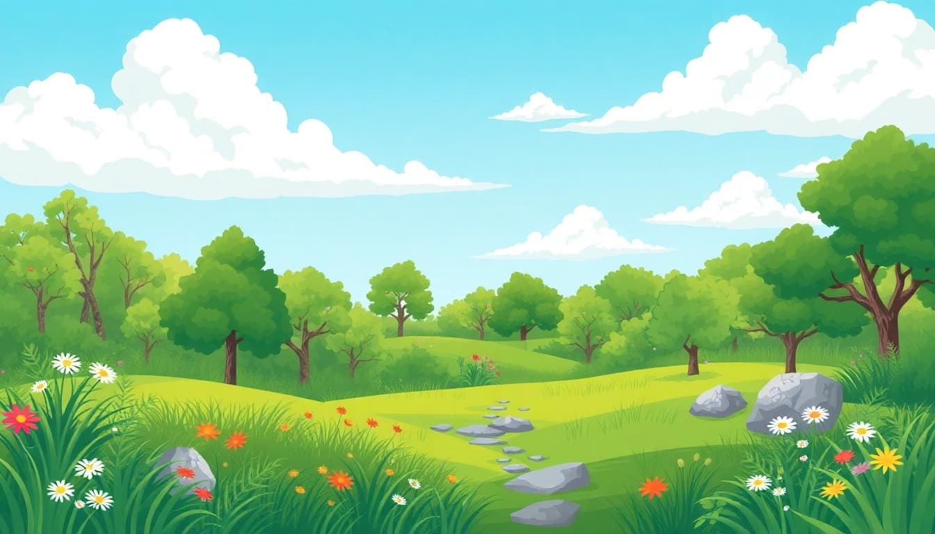 Showcasing a diverse climate landscape with greenery symbolizing Klima's impact on nature.