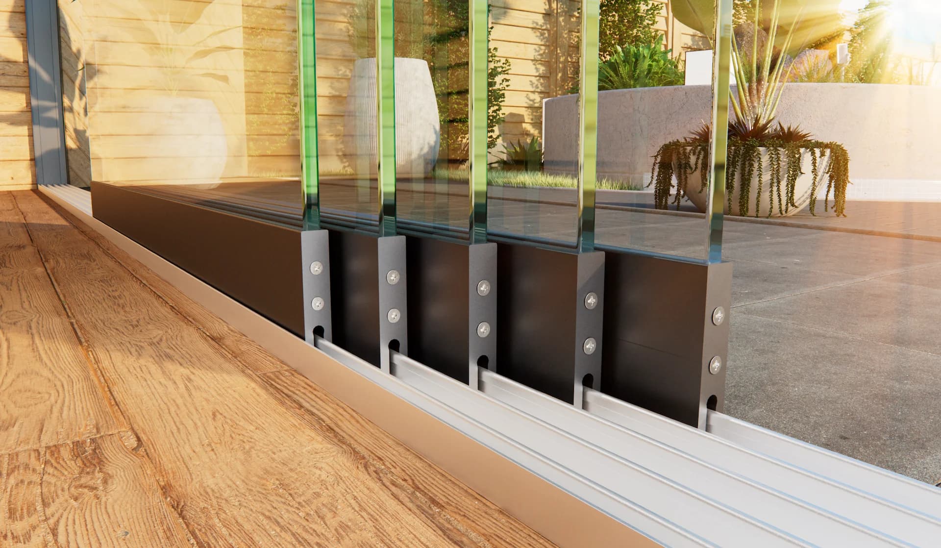 Lichtdurchflutete Eleganz: Glaschiebewände und Terrassenüberdachung aus Glas