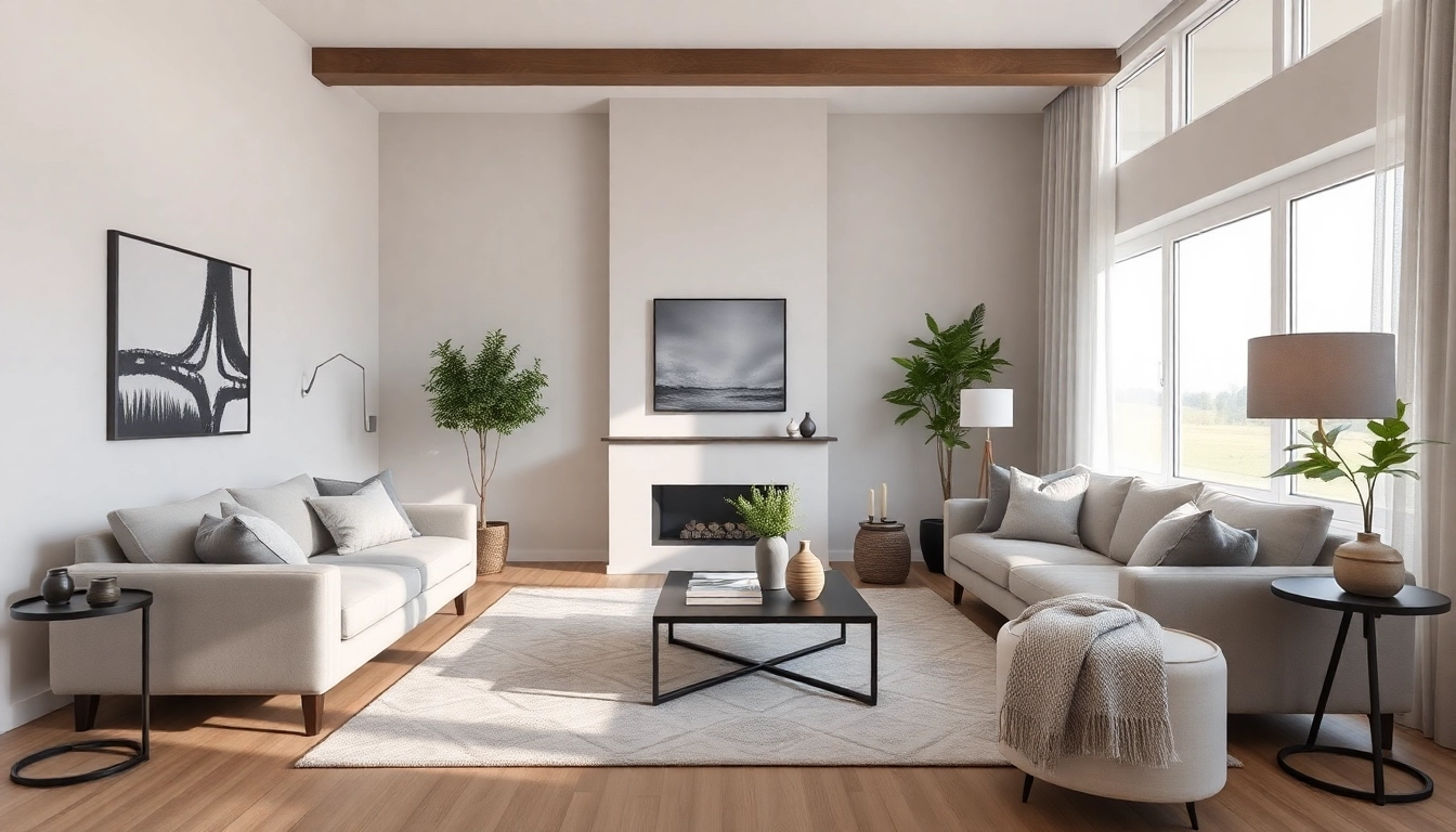 Showcase of Home Staging Chiemsee with inviting living room ambiance featuring elegant furniture and warm colors.