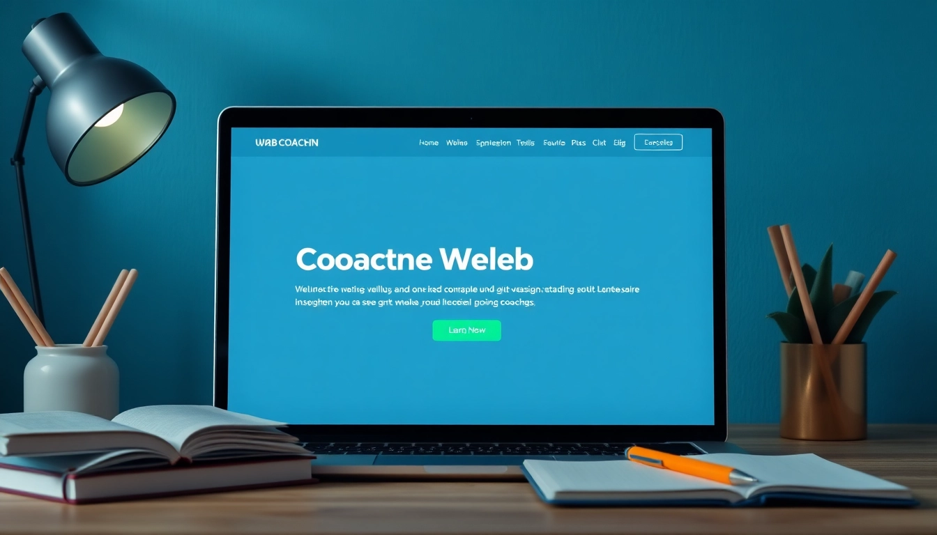 Beispiel für professionelles Webdesign für Coaches, das Vertrauen und Klarheit ausstrahlt.