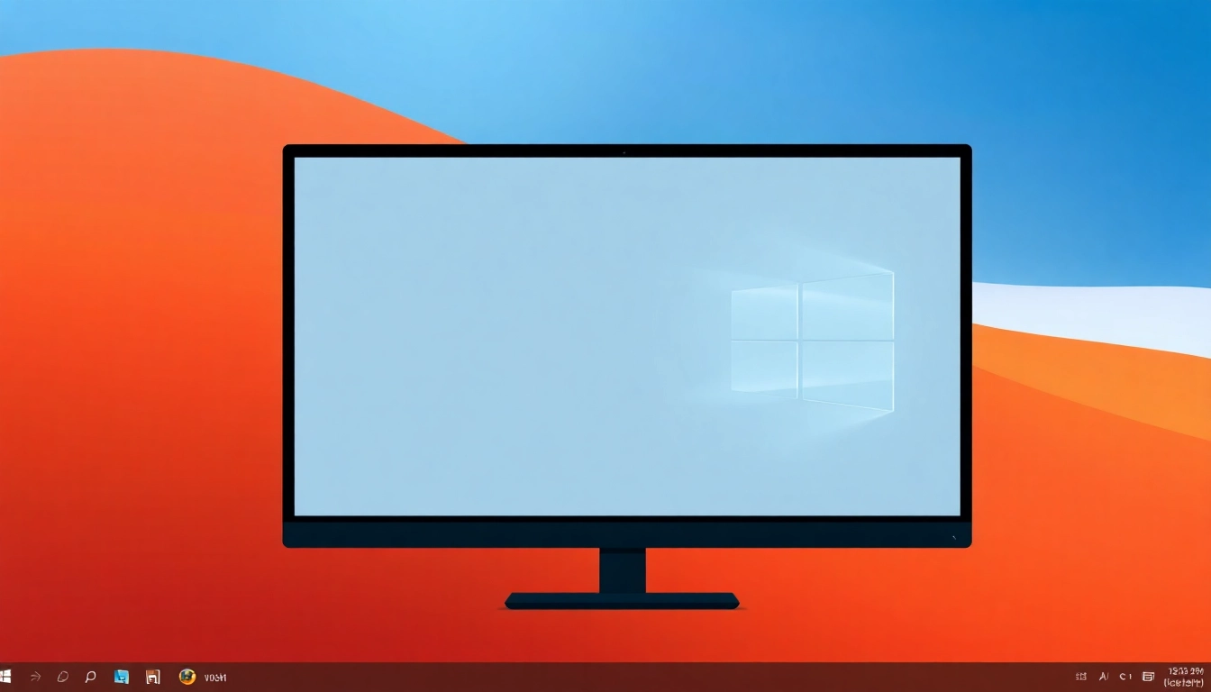 Illustration einer klaren Benutzeroberfläche von Windows 11 Anleitung mit modernen Design-Elementen.