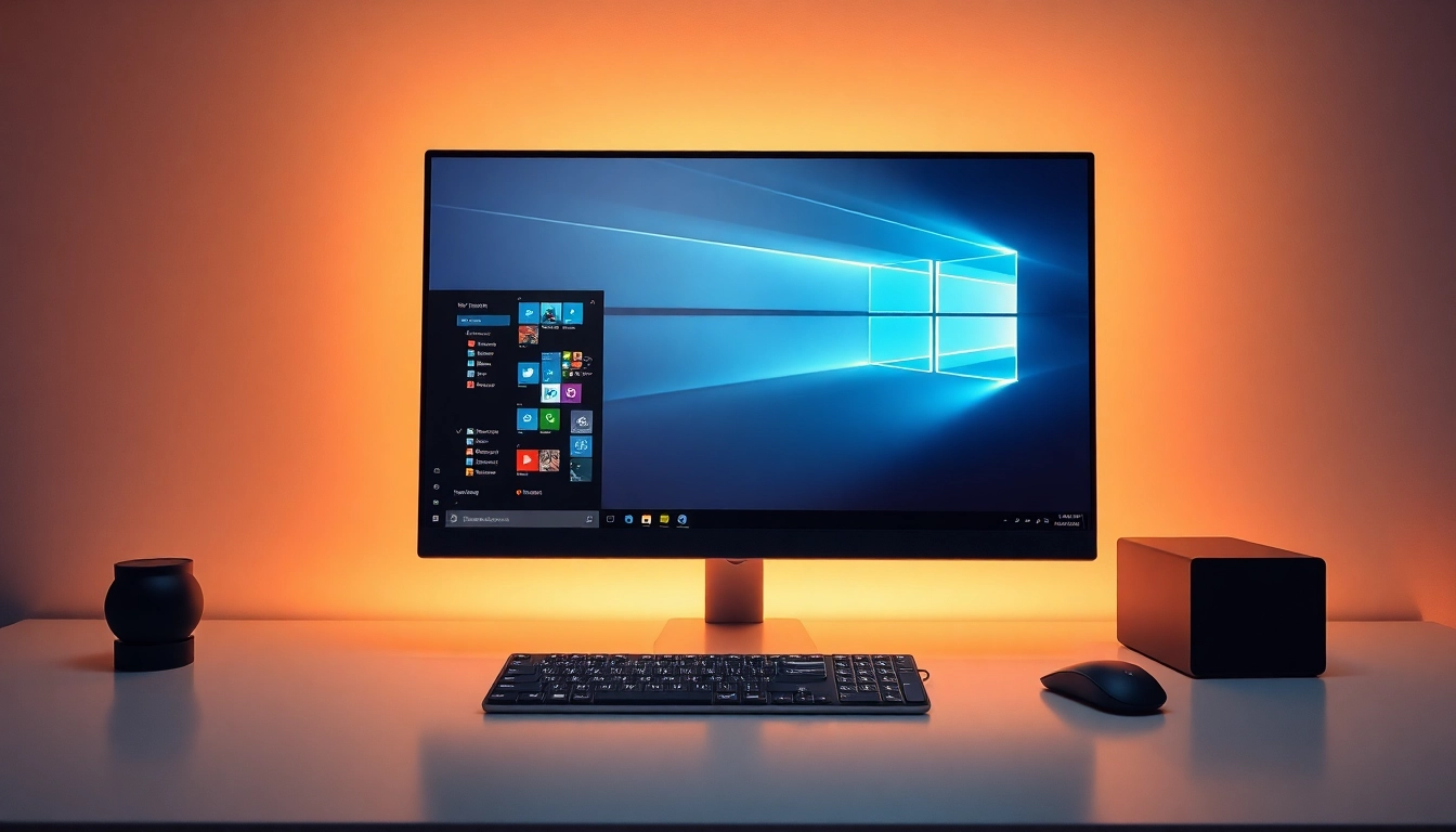 Erleben Sie das frische Design und die Funktionen von microsoft windows 11 auf einem modernen Desktop-Computer.