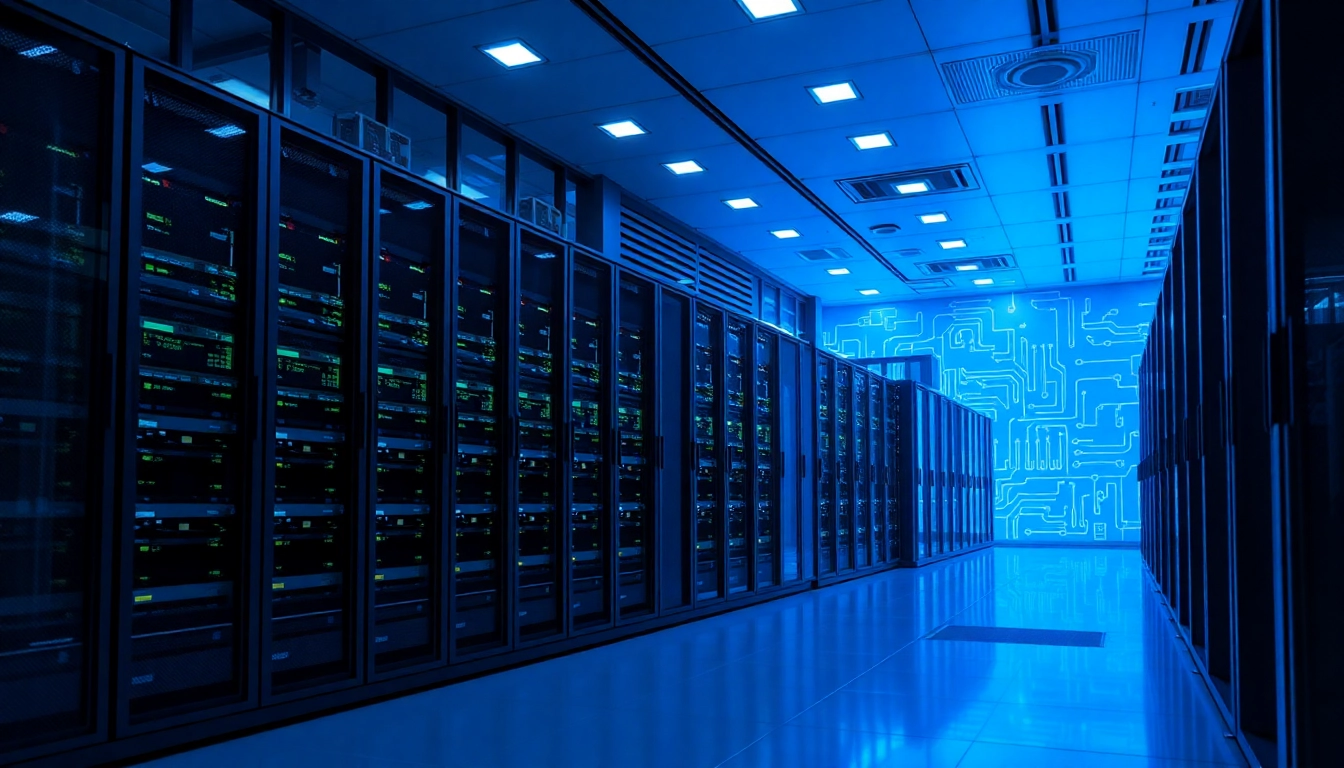 Erleben Sie eine hochmoderne Serverumgebung mit Windows Server 2025 Upgrade in einem professionellen Setup.