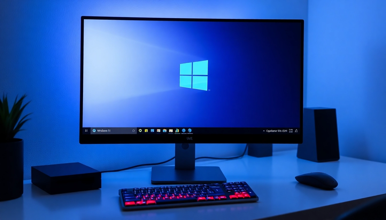 Experience the features of Microsoft Windows 11 Professional OEM in a modern workspace setting.