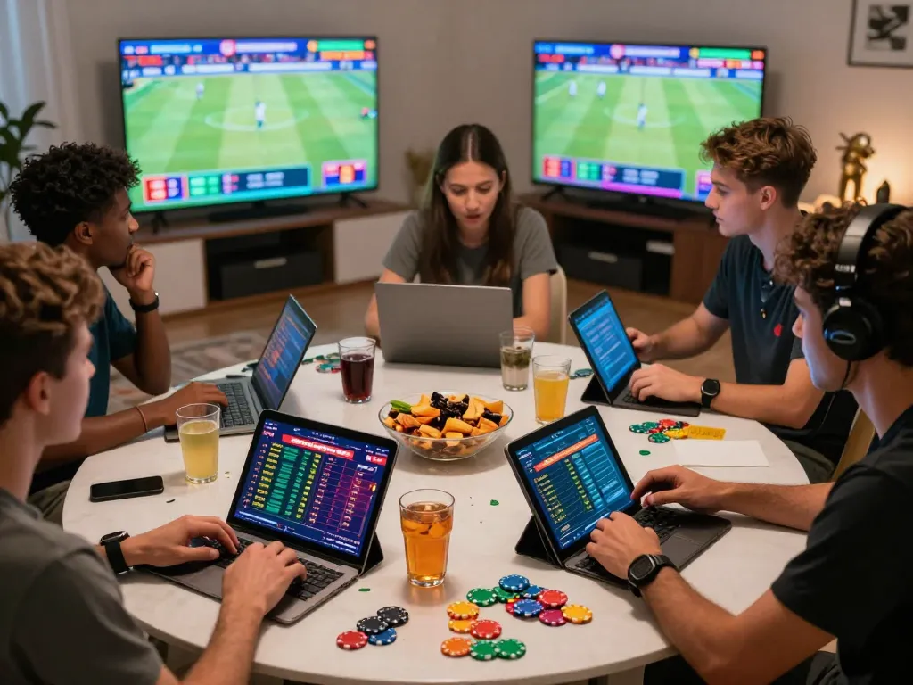 Engaging online gambling scene with players enjoying bong99 betting experience