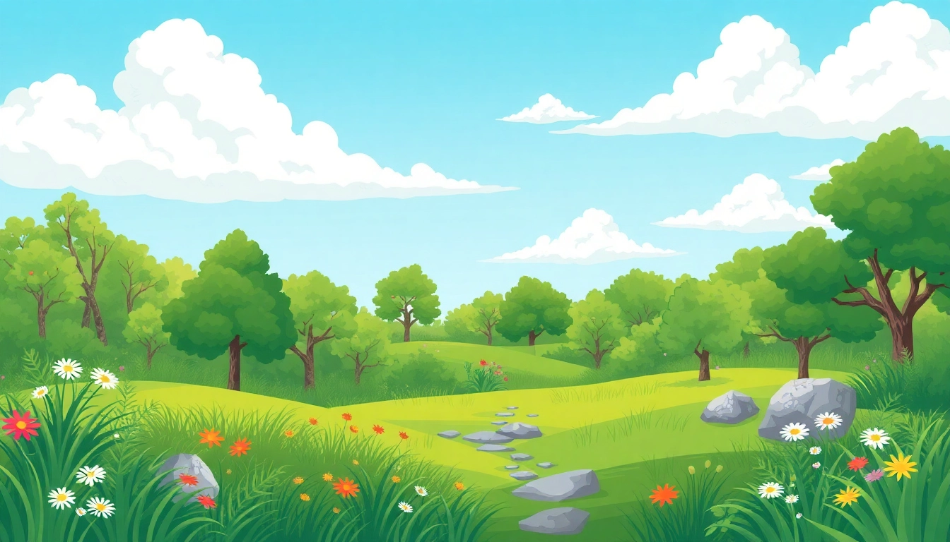 Showcasing a diverse climate landscape with greenery symbolizing Klima's impact on nature.