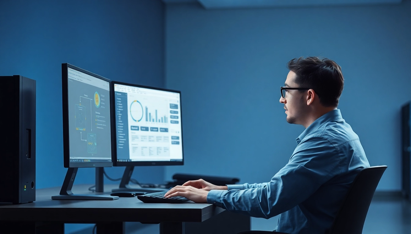 Visualisieren Sie das Server 2025 Standard Upgrade von 2022 in einem modernen IT-Arbeitsplatz mit Diagrammen und IT-Experten.