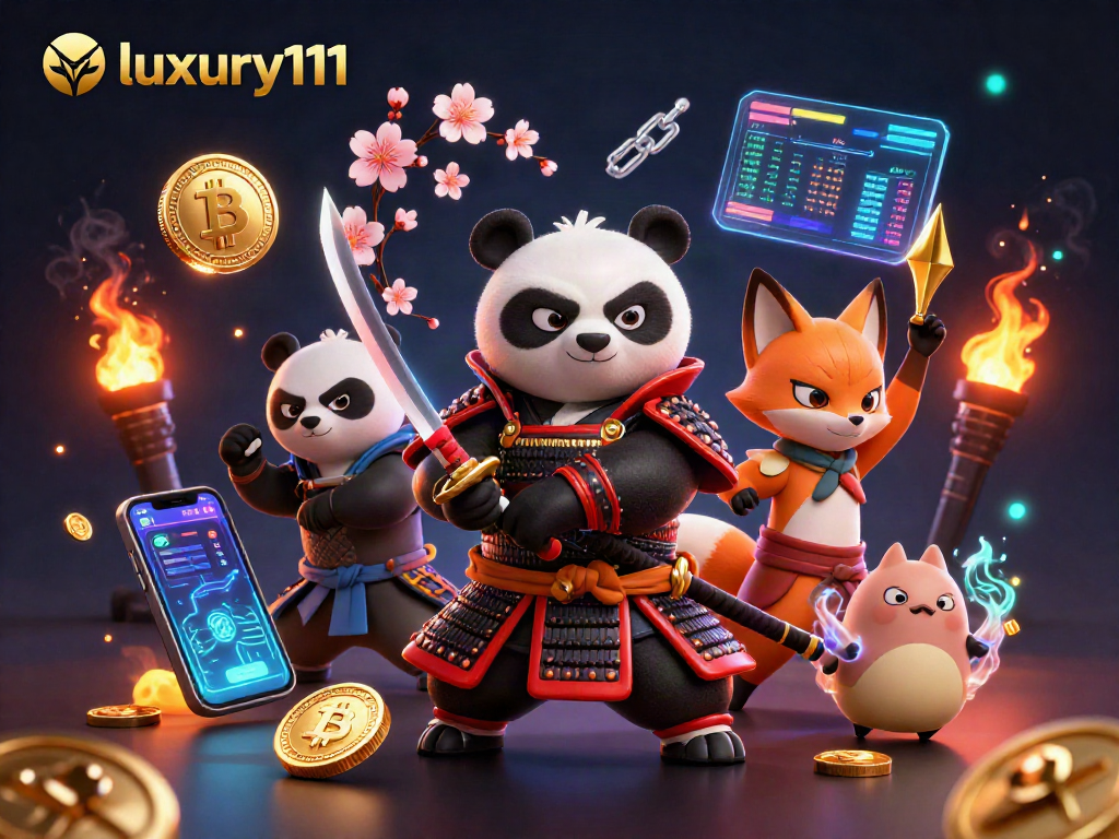 Engage with luxury111 gaming adventures featuring samurai panda and ninja fox in a vibrant casino universe.