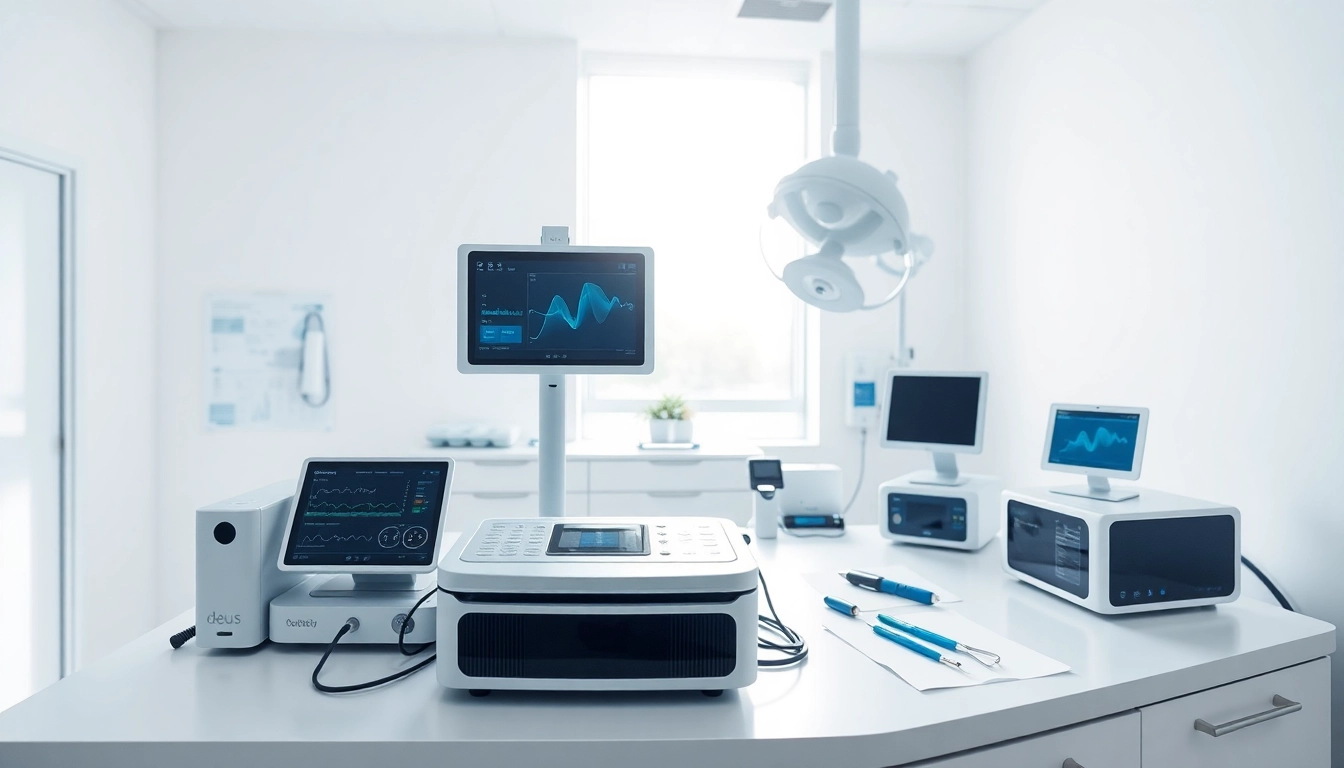 Die neuesten Technologien von deus medical in einer modernen klinischen Umgebung.
