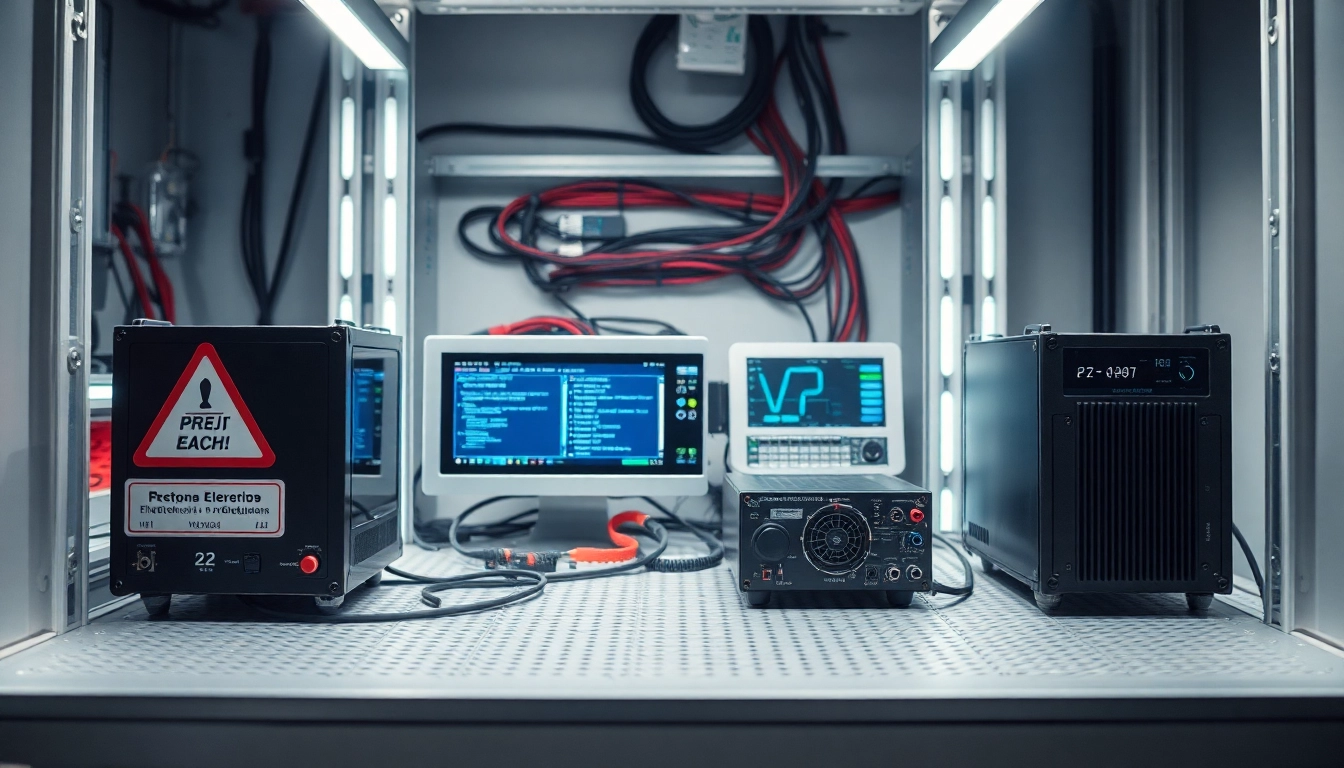 Aktive Prüfung ortsveränderlicher elektrischer Betriebsmittel durch Fachkräfte im industriellen Umfeld, sicher und effizient.