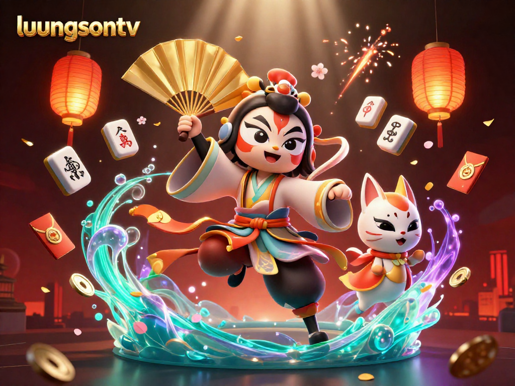 Engaging gameplay with luongsontv showcasing lively betting action among illustrated spirits and elements.