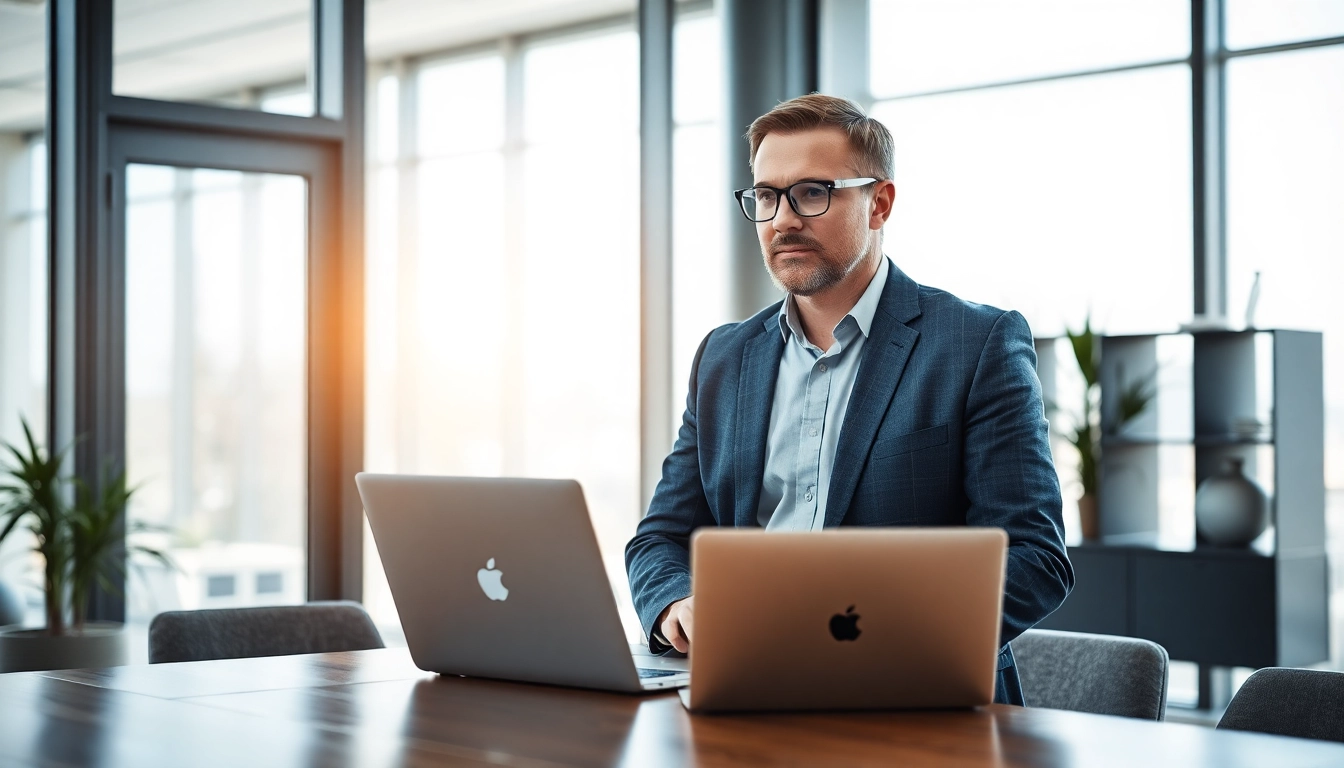 Professioneller Headhunter Führungskräfte analysiert Lebensläufe in einem modernen Büro.