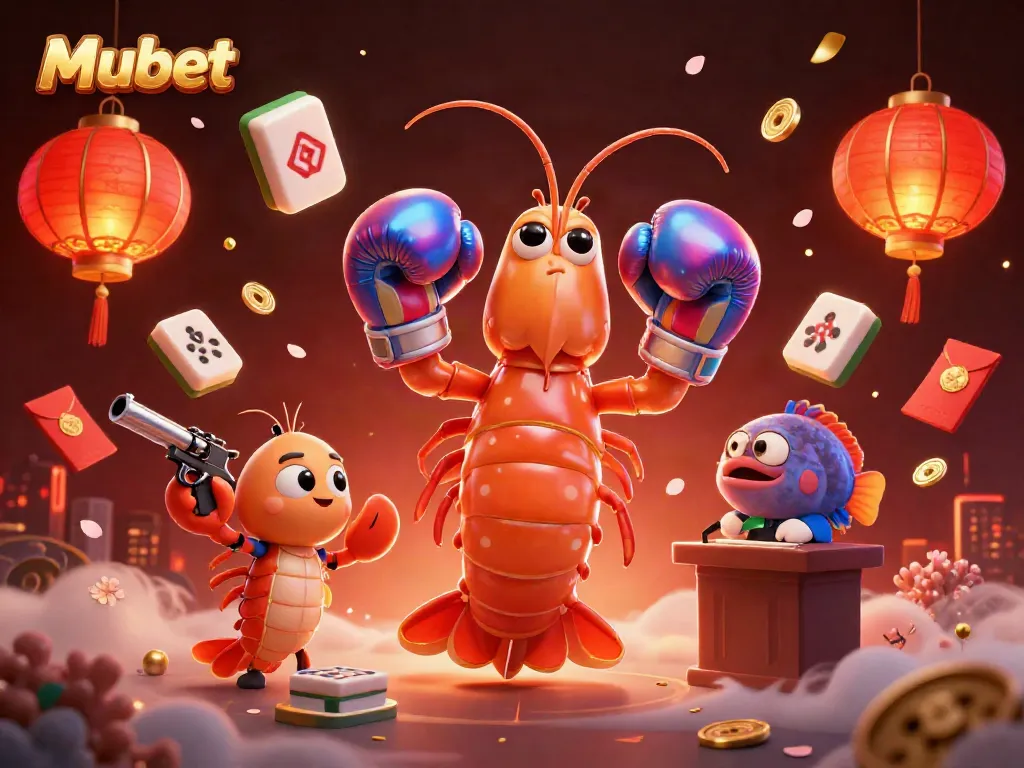 Engage with exciting games at Mubet, featuring vibrant characters and dynamic casino elements.