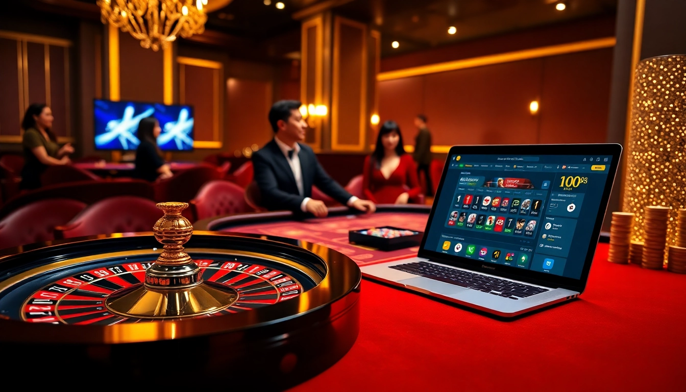 Engage with rr88's thrilling casino experience with a luxurious roulette wheel and vibrant chips.