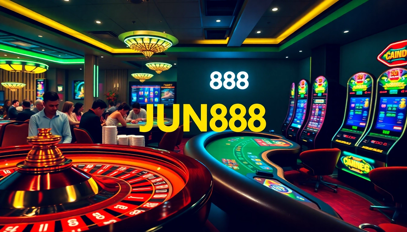 Experience the excitement of winning at JUN88's casino with high-stakes games and thrilling bets.